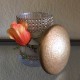 11 oz Dome Gold Top/ Rose Wrapped in Gold and Clear Rhinestones