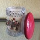 11 oz Dome Red Top/ Elephant with Red Stones