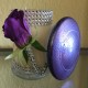 16 oz Dome Purple Top Flower Wrapped in Rhinestones