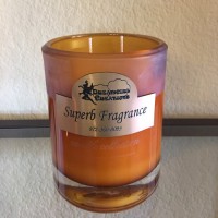 16 oz Amber Frosted Jar with 2 Wicks