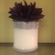 29 oz Candle with Purple Flower Wrapped in Bling