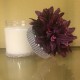 29 oz Candle with Purple Flower Wrapped in Bling