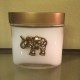 16 oz Oval Golden Elephant