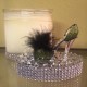 16 oz Oval Green Feathered Stiletto