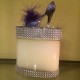 16 oz Oval Purple Feathered Stiletto