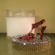 16 oz Oval Red & Black Leopard Stiletto