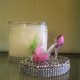 16 oz Pink and Green Feathered Stiletto